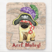 Pug Pirate マウスパッド (正面)