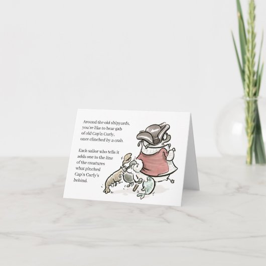 Pug Poetry：カーリーカード カード (正面)