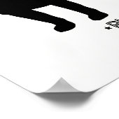 Pug Print ポスター (角)