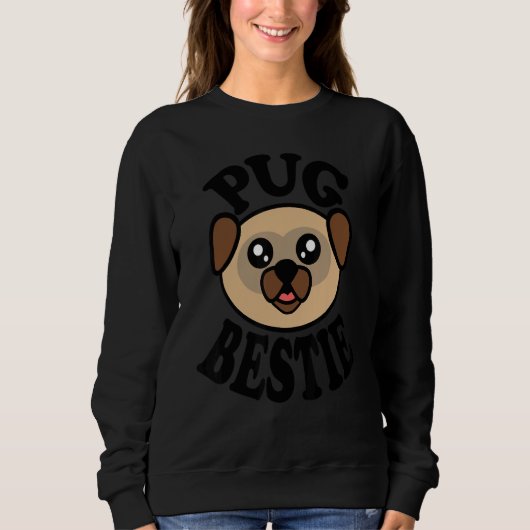 Pug   Pug Bestie スウェットシャツ (正面)