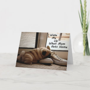 PUG PUP最高のからの友友誕生日の願い カード