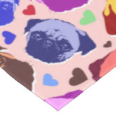Pug Puppy Dog PopArt Retro Style テーブルクロス (アングル)