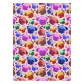 Pug Puppy Dog PopArt Retro Style テーブルクロス (正面)