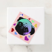 Pug Puppy Dog PopArt Retro Style フェイバータグ (インサイチュ)
