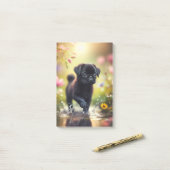 Pug Puppy Post-it®ノート ポストイット (デスク上)