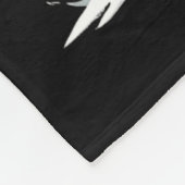 Pug Santa Riding Reindeer Christmas Holiday Puppy  フリースブランケット (角)