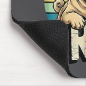 Pug Says Bruhadorable Dog Funny Humor Fashion Meme マウスパッド (コーナー)