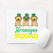 Pug Squad Funny Lucky St Patricks Day 2020 Team Gr マウスパッド (マウス)