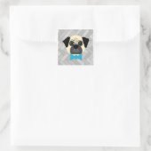 Pug Sticker スクエアシール (バッグ)