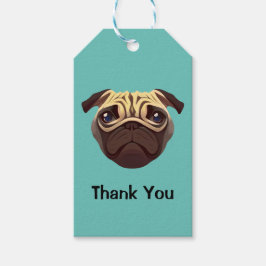 Pug Thank you ギフトタグ