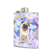 Pug unicorn – かわいいPugicorn フラスク (左)