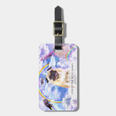 Pug unicorn – かわいいPugicorn ラゲッジタグ (正面縦)