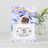 Pug unicorn – かわいいPugicorn 招待状 (スタンド正面)