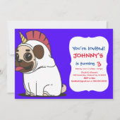 PUG UNICORN 招待状 (正面)