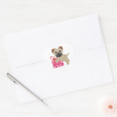 Pug Valentine Presentスタンプ ハートシール (封筒)