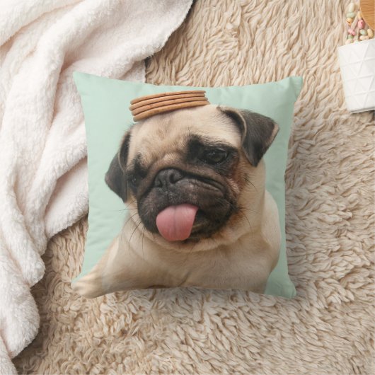 Pug Wants Treats クッション (ブランケット)