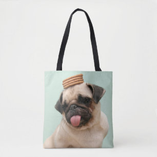 Pug Wants Treats トートバッグ