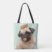 Pug Wants Treats トートバッグ (裏面)