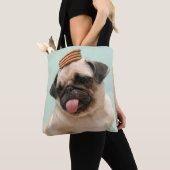 Pug Wants Treats トートバッグ (クローズアップ)