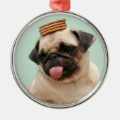 Pug Wants Treats メタルオーナメント (正面)