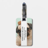 Pug Wants Treats ラゲッジタグ (裏面縦)