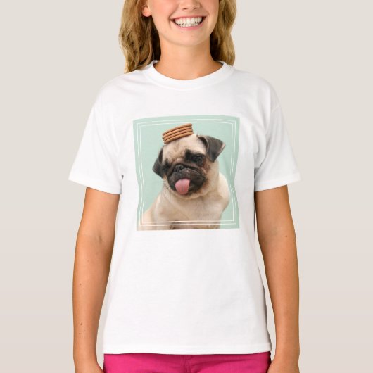 Pug Wants Treats Tシャツ (正面)