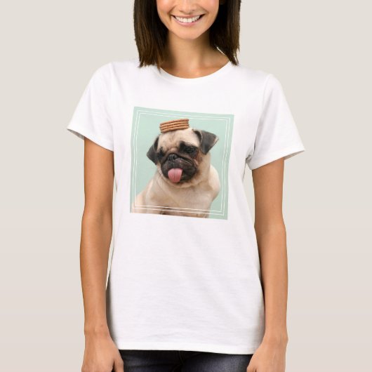 Pug Wants Treats Tシャツ (正面)