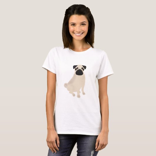 Pug Women's Tシャツ (正面フル)