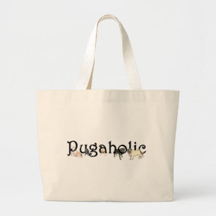Pugaholic ラージトートバッグ