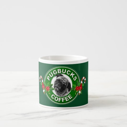 Pugbucksのコーヒーエスプレッソのコップ エスプレッソカップ (正面)