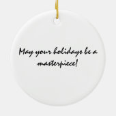 Pugcassoのオーナメント セラミックオーナメント (裏面)