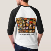 Pugcassoの仕事-パグ1 Tシャツ (裏面)