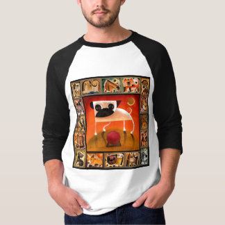 Pugcassoの仕事-パグ1 Tシャツ
