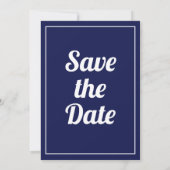 Pugetサウンドヴィンテージマップウェディング日付を保存Invi 招待状 (裏面)