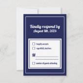 PugetサウンドヴィンテージマップウェディングRSVPカード 招待状 (裏面)