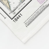 Pugetサウンド – 北部航海の図表18441 フリースブランケット (角)