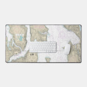 Puget Sound Seattle to Bremertonのグラフ航海の デスクマット (キーボード&マウス)