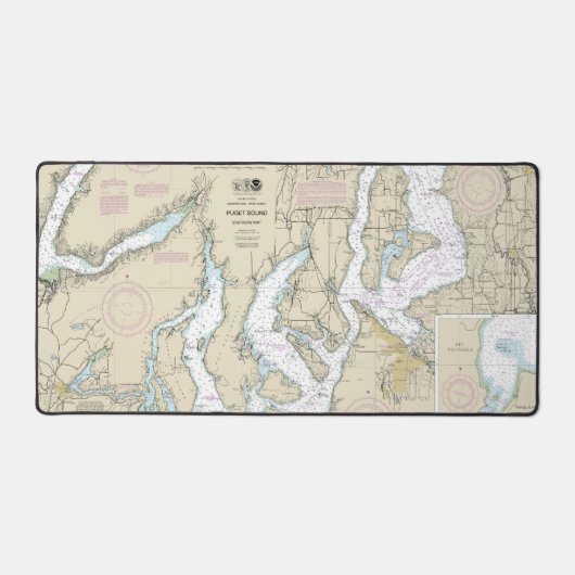 Puget Sound Southern Part 航海の図18448 デスクマット (正面)