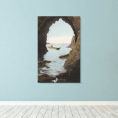 Puget Sound, WA – 偽の洞窟 キャンバスプリント (インサイチュ (ウッドフロア))