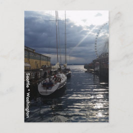 Puget Sound Waterfront Seattle Washingtonポストカード ポストカード
