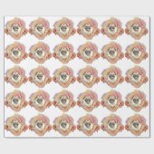 PugFlower ラッピングペーパー (フラット)