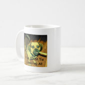 Puggleおもしろいな犬 コーヒーマグカップ (正面左)