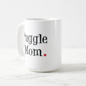 Puggleのお母さんのマグ コーヒーマグカップ (正面左)