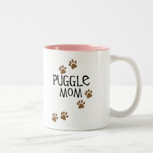 Puggleのお母さん ツートーンマグカップ