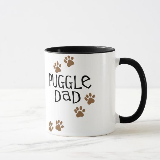 Puggleのパパ マグカップ (右)