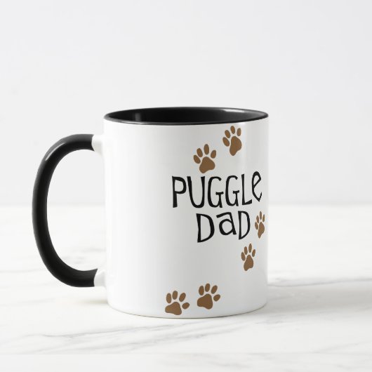 Puggleのパパ マグカップ (左)
