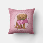 Puggleの子犬およびクラッチ クッション (裏面)