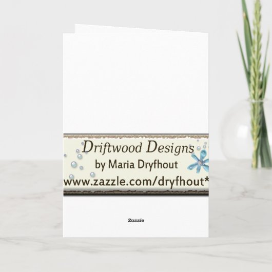 Puggleの子犬 カード (裏面)