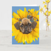 Puggleはデイジーカードで直面します カード (黄色い花)