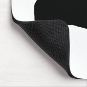 Puggle犬のシルエット マウスパッド (コーナー)